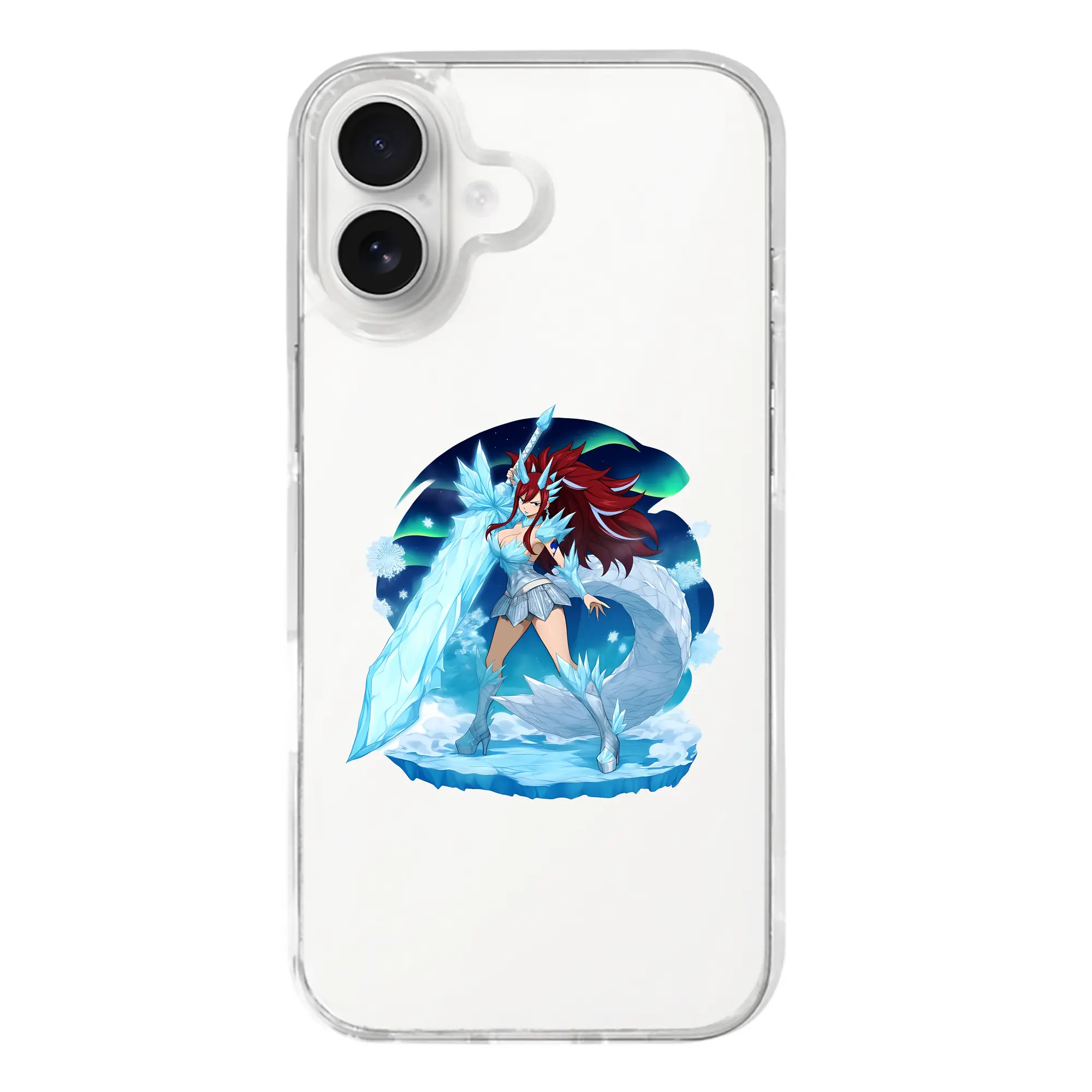 フェアリーテイル グッズ エルザ・スカーレット - iPhone 17シリーズ 透明スマホケース – 薄型・耐衝撃・精密フィット保護カバー